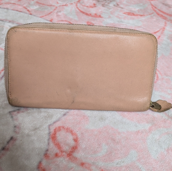 See By Chloé Pink Leather Zip Up Wallet With Mini Pocket Nide - Picture 3 of 11